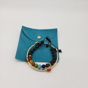 1838- Set of 2 Chakra Healing Handmade Bracelet And Bangle Bracelet NWT